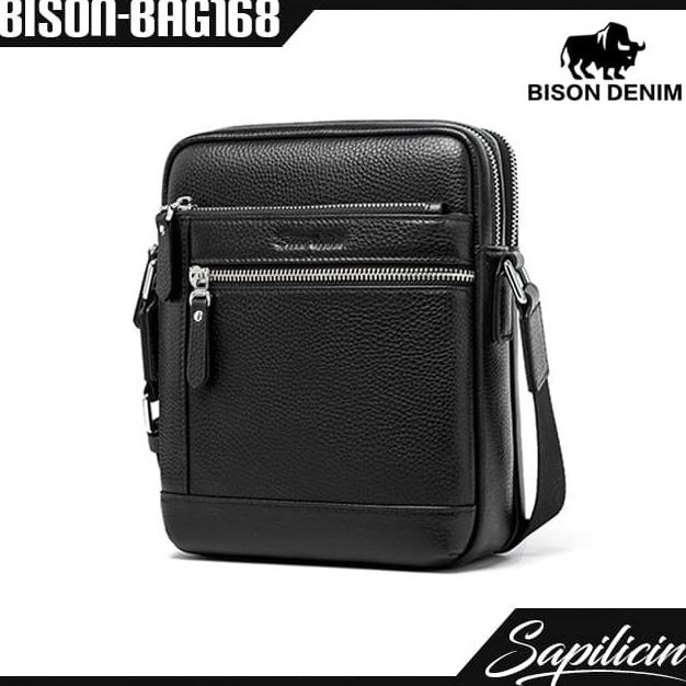 Bison Denim Bag Tas Selempang Pria Kulit Sapi Asli BISON-BAG168