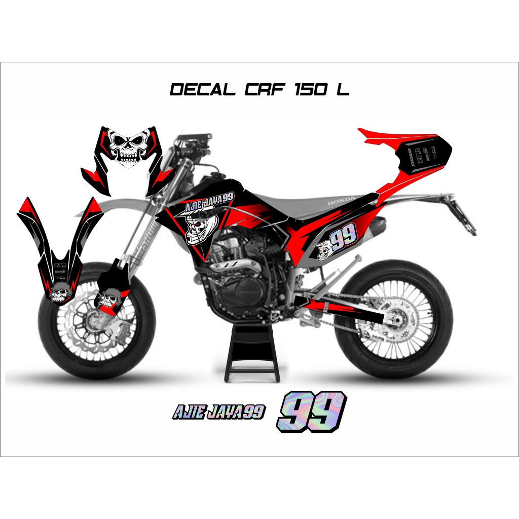 DECAL CRF 150L (HOLOGRAM NUMBER)