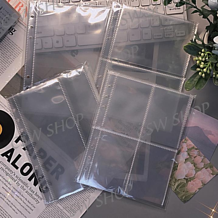 

Terbaru 8.8 A5 Zipper Binder Glitter Transparent Binder Zipper Binder K-pop Photo Card Binder Album #
