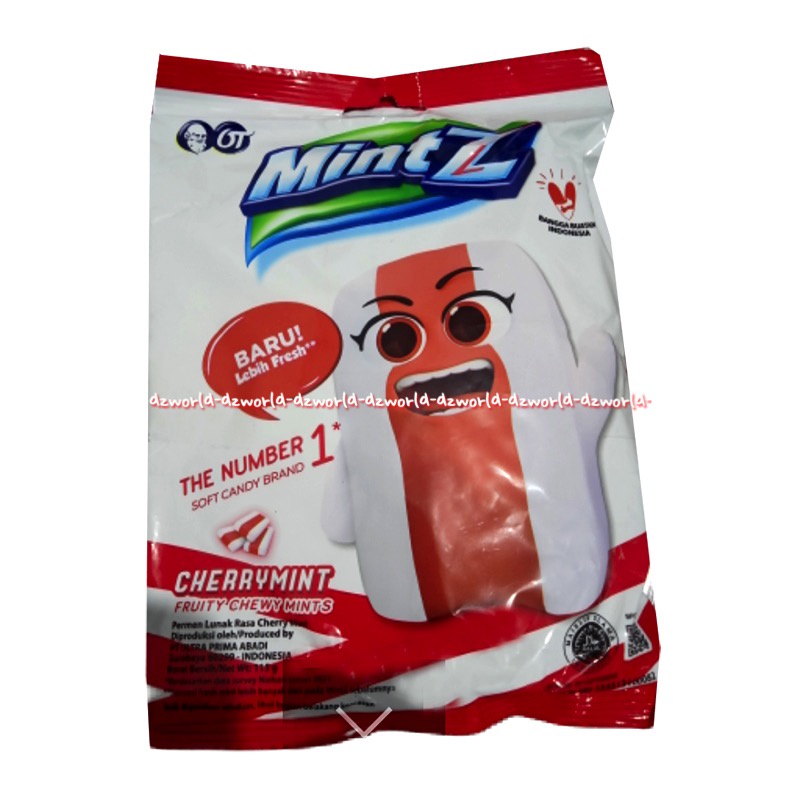 Mintz Zing Cherry Permen Mint Rasa Cherry 125 gr Mint Z Permen Rasa Ceri