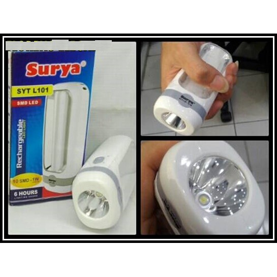 PROMO SURYA LAMPU EMERGENCY LED+SENTER CAS SRY L101 SMD LED FC PROMO