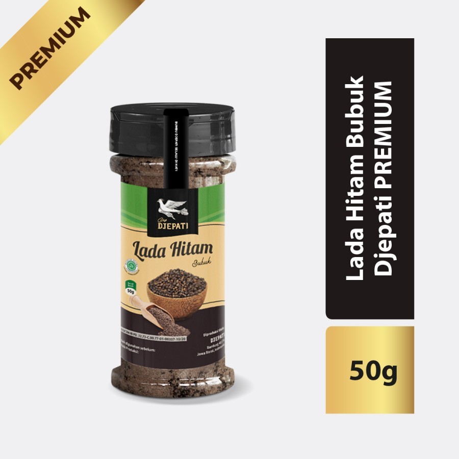 

Lada Hitam Bubuk Botol Premium Djepati 50g Black Pepper Spice 50gram