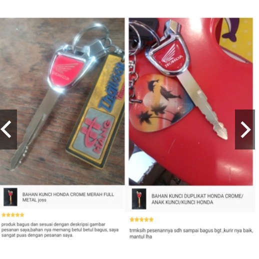 BAHAN KUNCI DUPLIKAT MOTOR HONDA VARIO BEAT SCOOPY MEGAPRO VERZA SONIC DLL