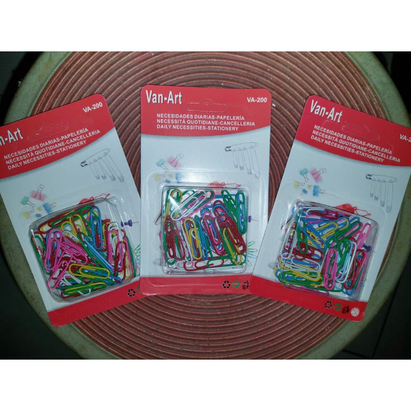

PAPER CLIP WARNA VAN-ART VA-200 / PENJEPIT KERTAS