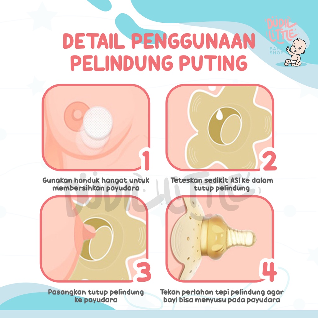 Pelindung Puting Ibu Menyusui Silicone Lembut