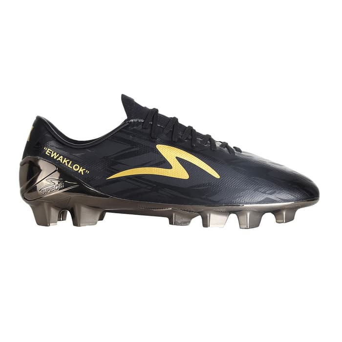 SPECS FOOTBALL ACCELERATOR ILLUZION KLOK SE - BLACK/GOLD - Hitam, 37