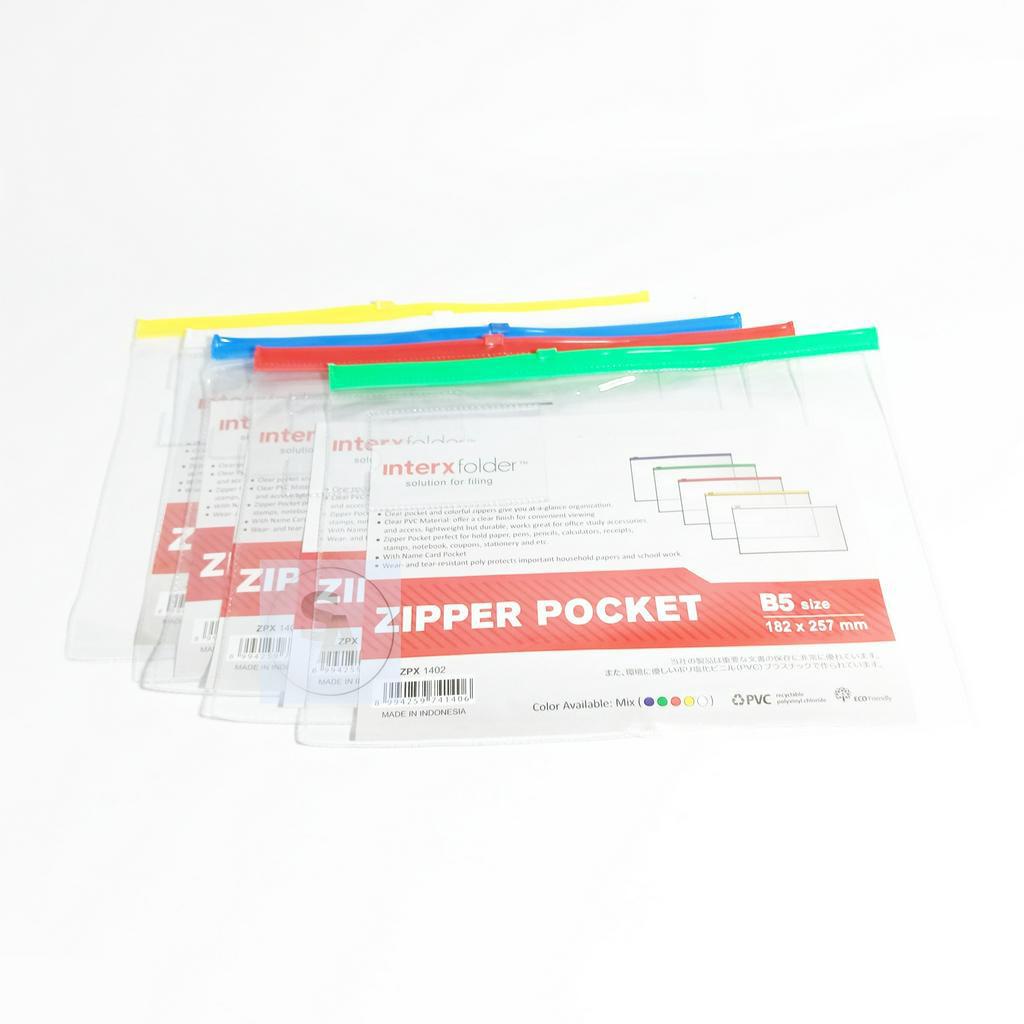 

INTERXFOLDER Zipper Pocket B5 Transparant - ZPX 1402 [ ECER ]
