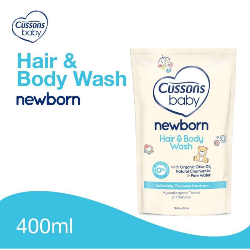 Cussons Baby NewBorn Hair &amp; Body Wash 400ml 7341