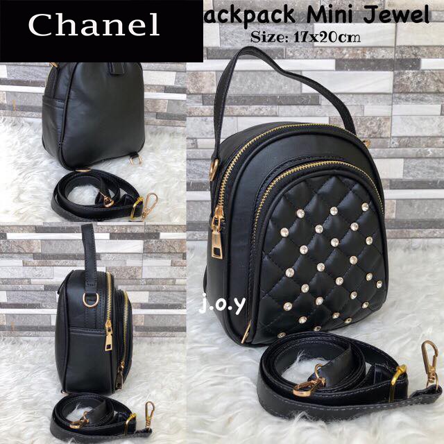 Tas Ransel Chanel Import, Ransel Wanita chanel, Ransel premium branded