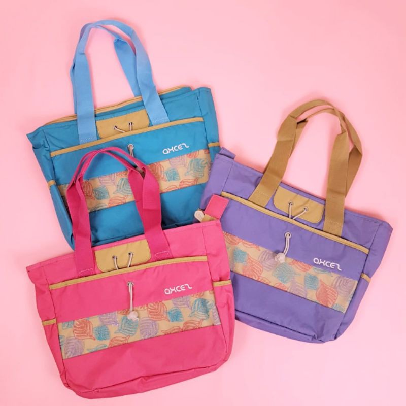 Tas Bahu Wanita / Tote Bag Murah & Kekinian untuk Belanja Sekolah Pantai - Axcez