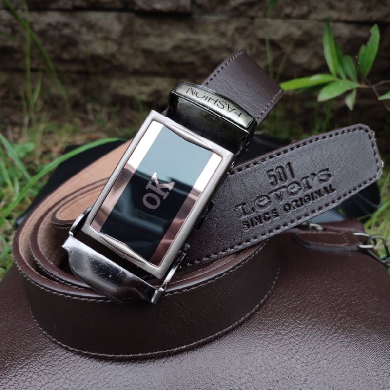 Jumbo | Gesper Pria Jepit Kulit Sintetis | Ikat Pinggang Pria Jumbo 145 High Quality | Sabuk Pria Favorit