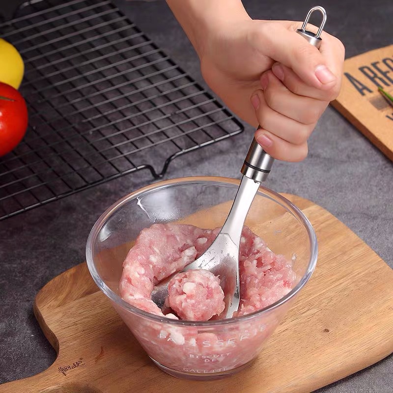 Cetakan Bakso Premium Meat Mold Sendok Pembuat Bakso Stainless Steel Hand Press Meatball