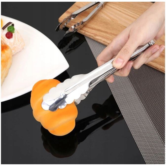 Capitan Makanan Food Tongs Stainless Steel Anti Karat / Food Tongs