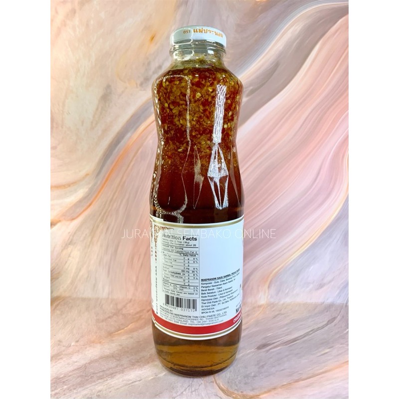 (JSO) Sweet Chili Sauce maepranom brand 980gr / sambal thailand / sambal pedas manis