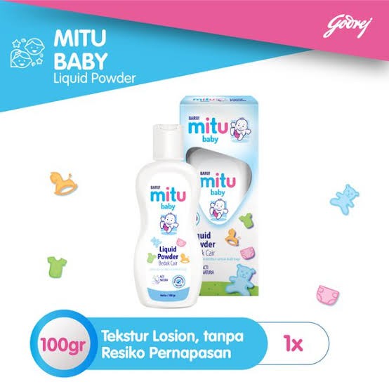 MITU BABY LIQUID POWDER BEDAK CAIR 100G