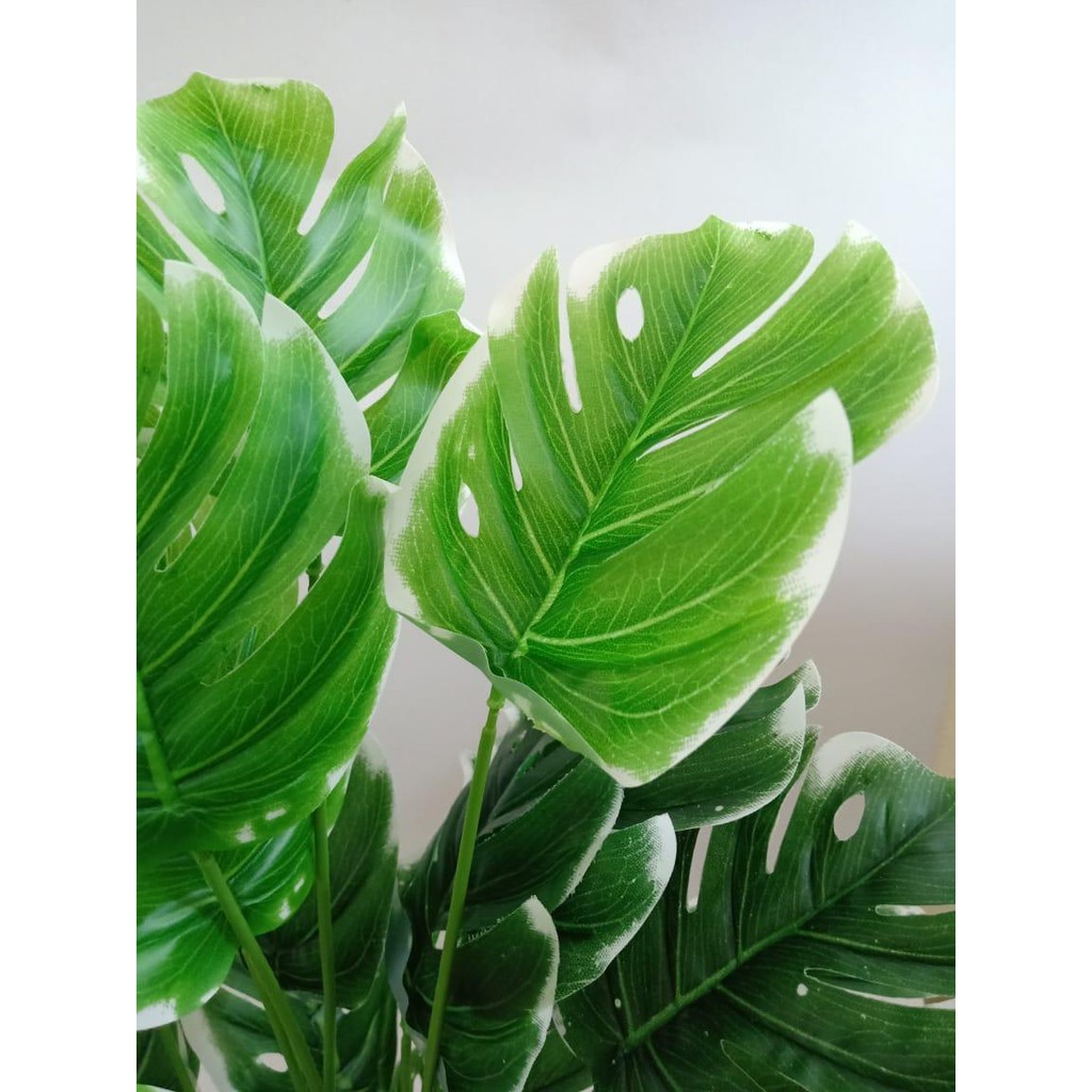 COD TANAMAN HIAS MONSTERA BESAR TANAMAN DAUN PLASTIK TANAMAN HIAS RUMAH BUNGA PLASTIK  BP8843-2