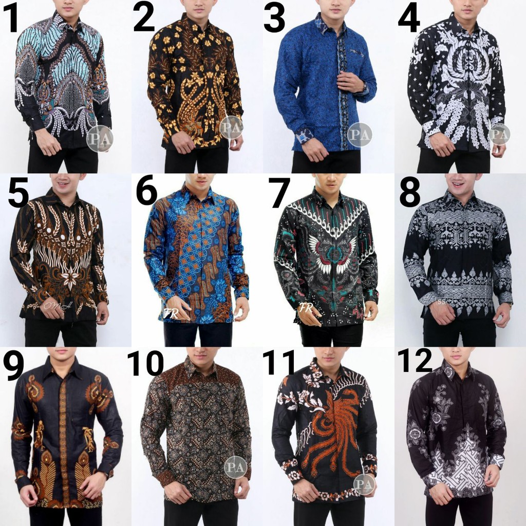 Pagar Batik Hrb026 Kenongo Kemeja Tosca Pendek Pekalongan Padi M L Xl Sogan Tulis Halus Kemeja Batik