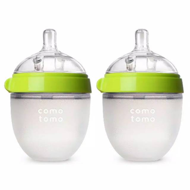 COMOTOMO GREEN 150ML TWIN PACK - botol comotomo | dot bayi