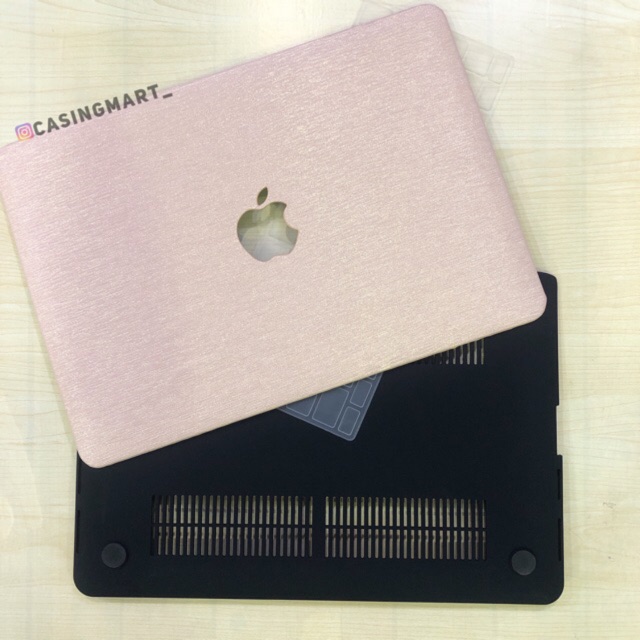 Cover Mac  Kulit Pink Glitter Mac Air  A1466 Pro 13 A1989 New air  A1932