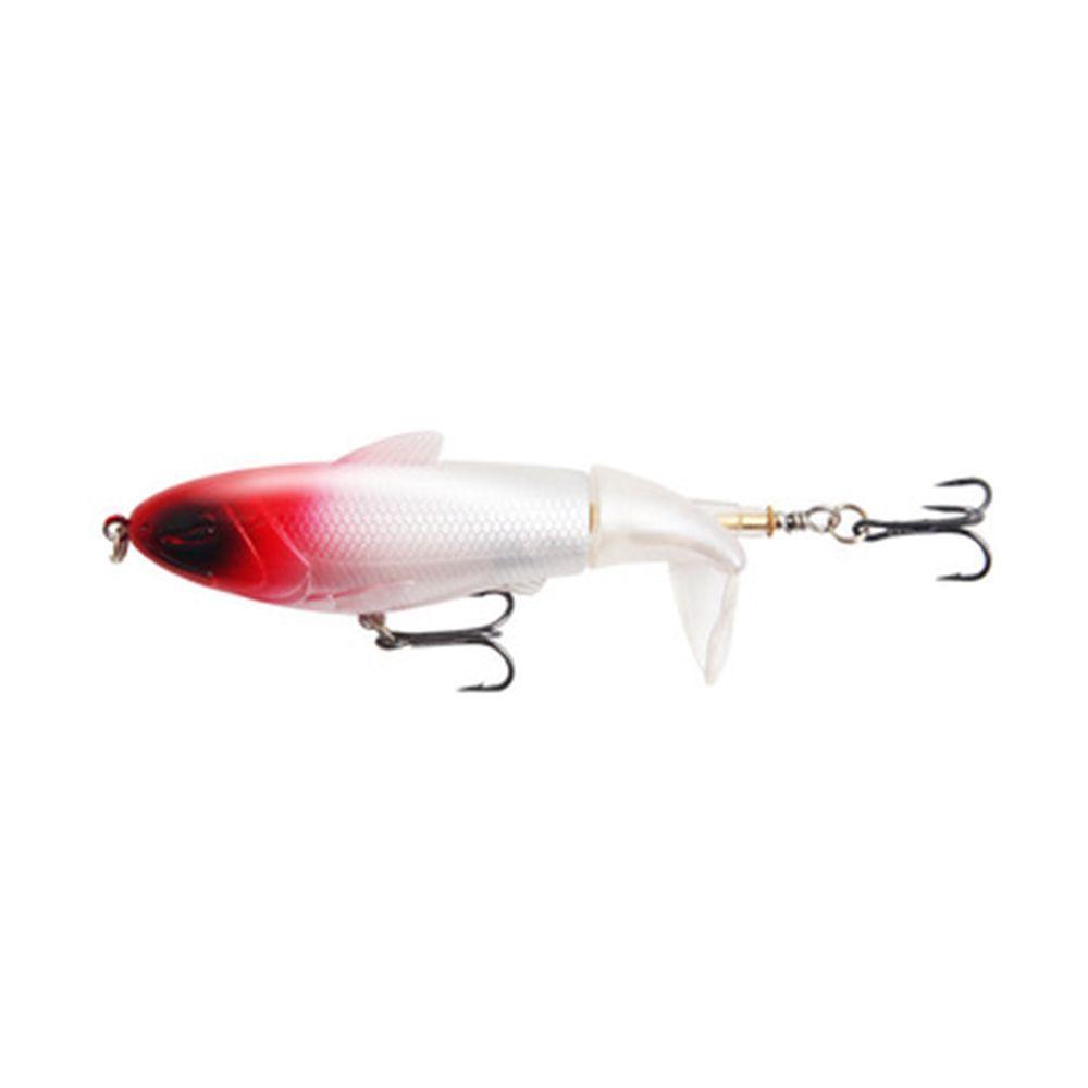 Top Fishing Lure Artificial Rotating Tail 2segment Topwater VMC Hooks