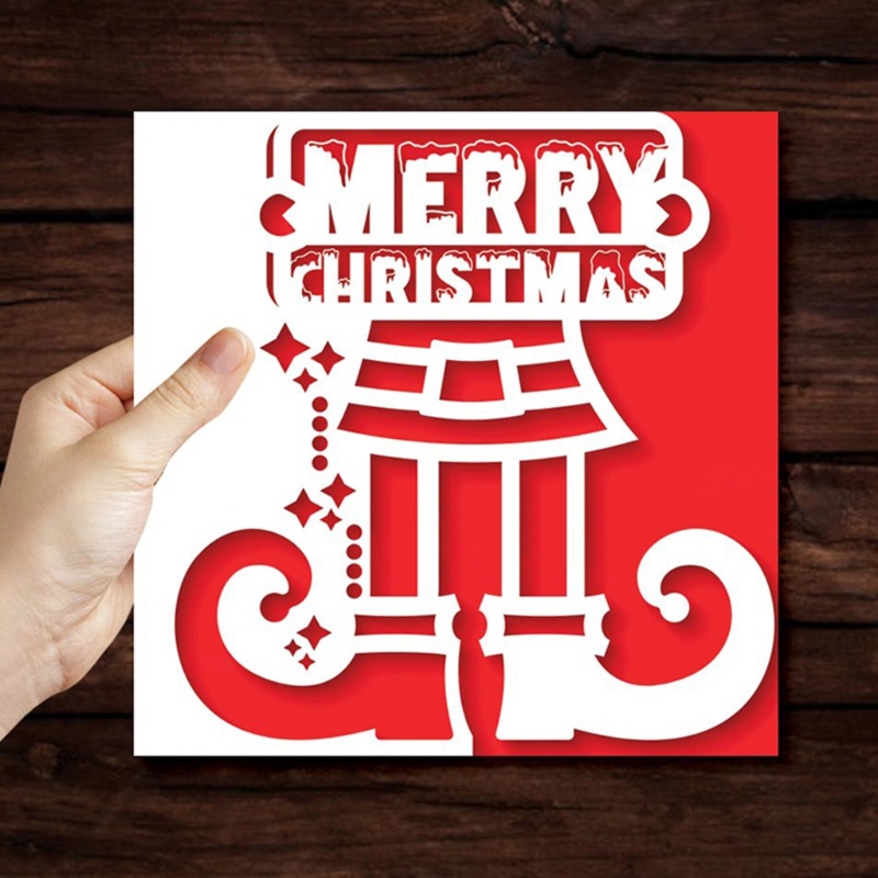 Cutting Dies Bahan Metal Desain Merry Christmas Untuk Scrapbook Album Paper Craft