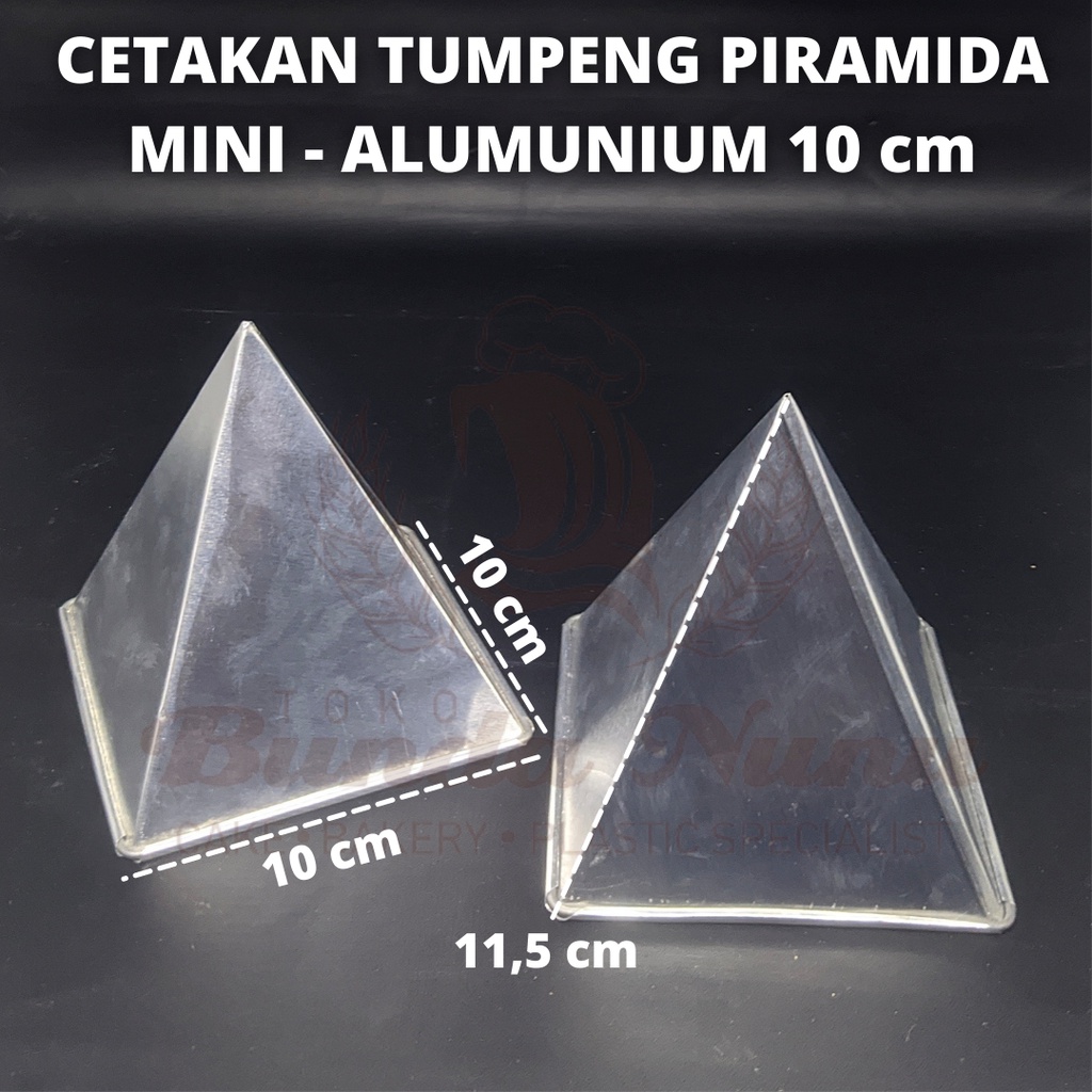 Cetakan Tumpeng Mini Piramid Mini / Cetakan Nasi Tumpeng  Alumunium 10 cm 12 cm