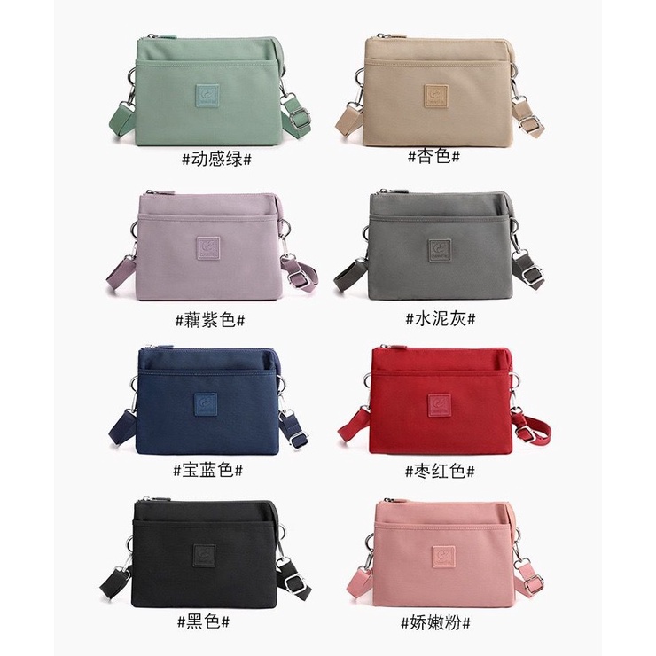 BJ15272 - BLACK/BLUE/GREEN/GRAY/KHAKI/PINK/PURPLE - TAS WANITA FASHION IMPORT MODIS ELEGAN TERMURAH TERLARIS TERBARU BAGSTORE JAKARTA TAS BATAM EL5272