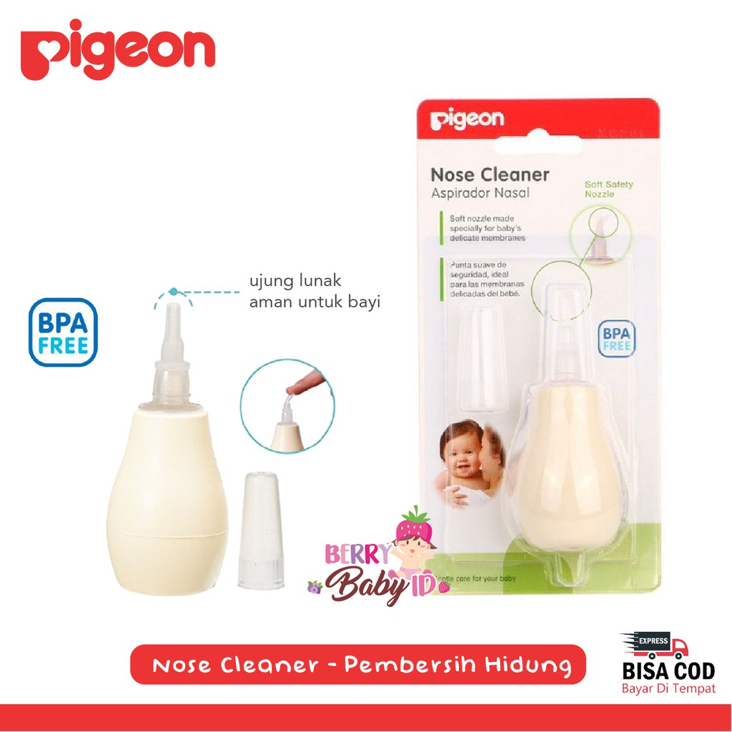 Pigeon Nose Cleaner Nasal Aspirator Penyedot Ingus Pembersih Hidung Bayi Berry Mart