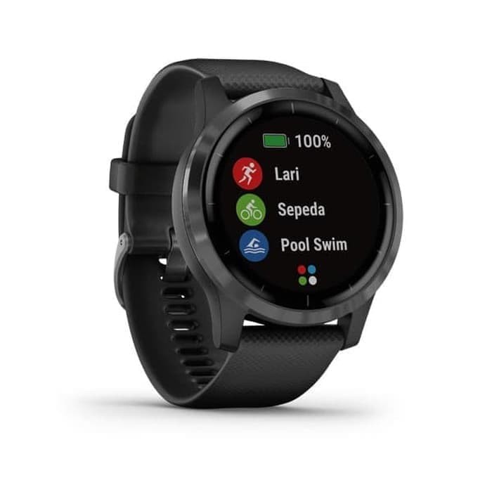 Garmin Vivoactive 4 GPS Wi-Fi Shadow Black SEA - Garansi TAM 2 Tahun