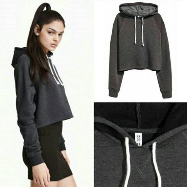 hoodie crop tee h&m