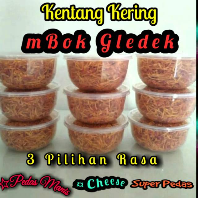 

Kentang Kering Mbok Gledek 60gr (Tetap Langsing) Rasa Pedas Manis