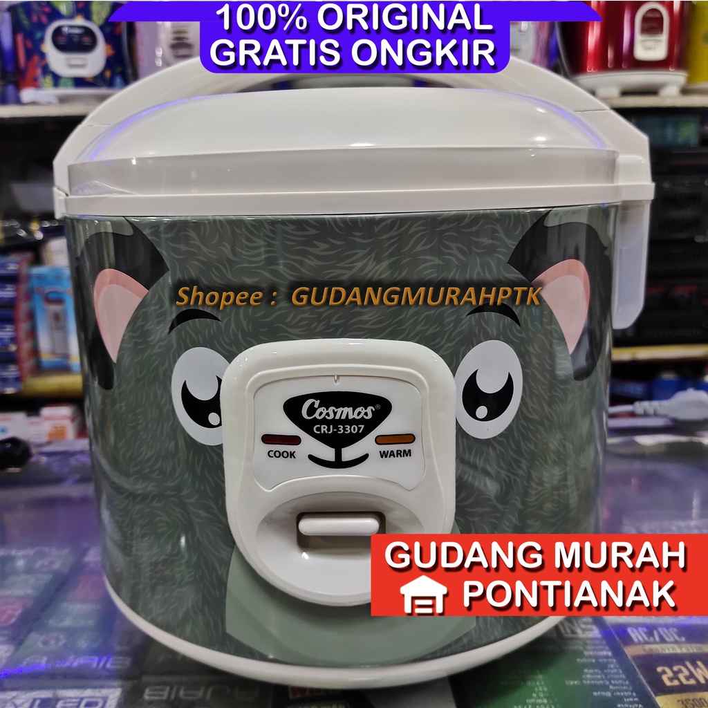 Rice Cooker Cosmos CRJ-3307 Magicom motif Koala Penanak Nasi Fabelia