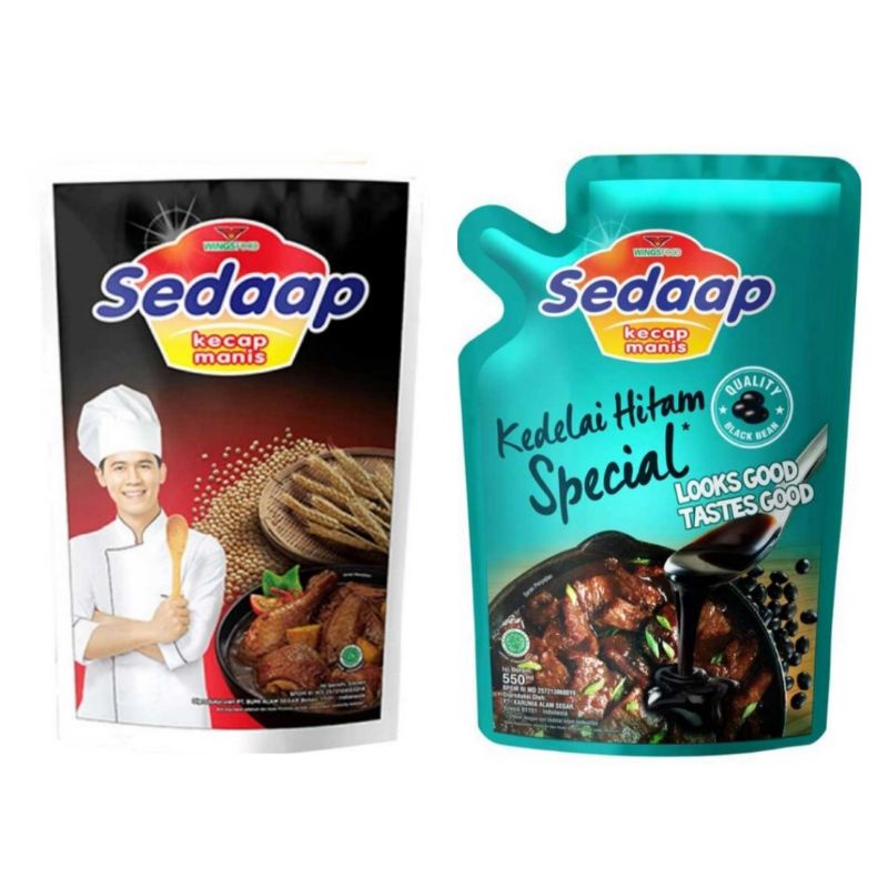 

Sedaap Kecap Manis 550ml / Kedelai Hitam Spesial 550m Reffill