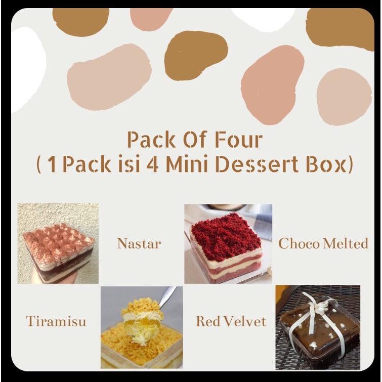 Dessert Box Mini Isi 4 varian rasa cake (Best Seller) | Shopee Indonesia