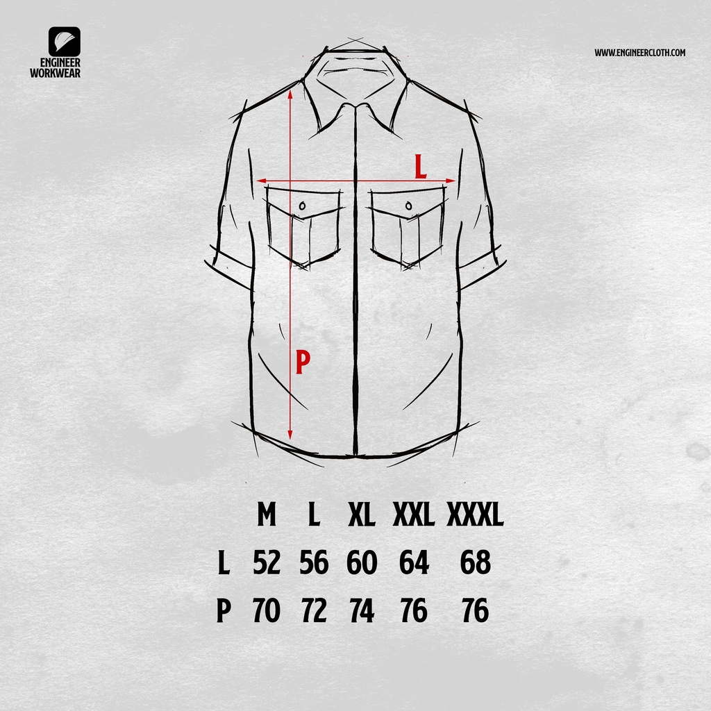 BASIC KHAKI-Kemeja Pendek, Casual / Baju Kerja Lapangan Nyaman Dipakai by ENGINEER