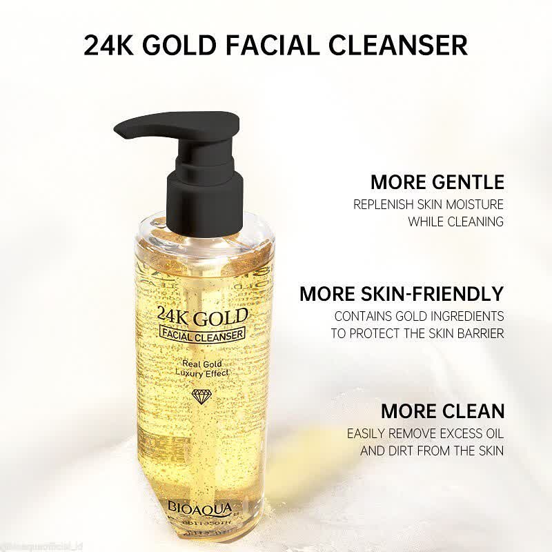 BIOAQUA 24K GOLD SKINCARE BODY WASH/FACIAL CLEANSER/ESSENCE CREAM/TONER/TRIAL KIT 24K GOLD BIOAQUA ORIGINAL BPOM APPROVED