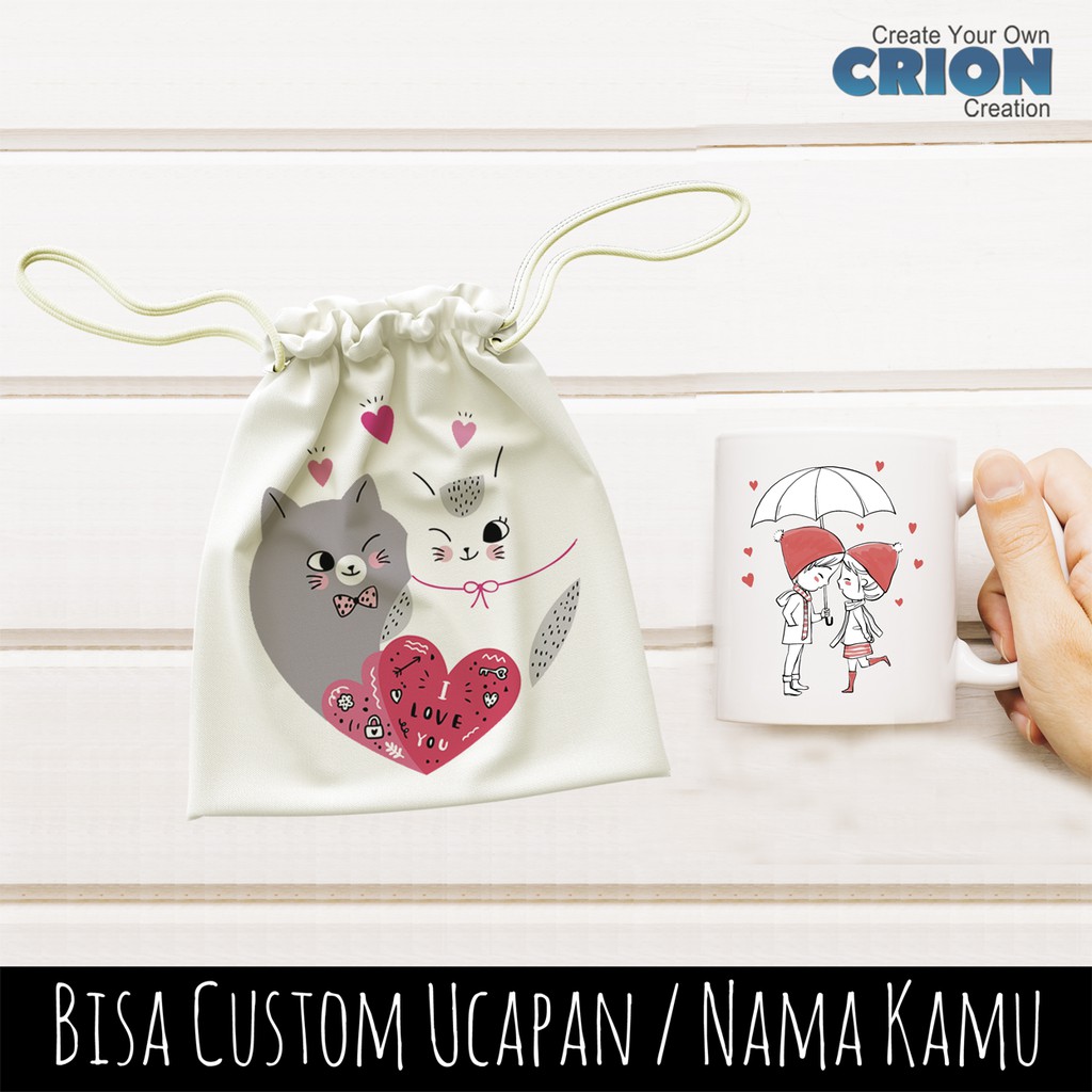 Hampers happy valentine day bisa custom ucapan atau nama kamu sendiri