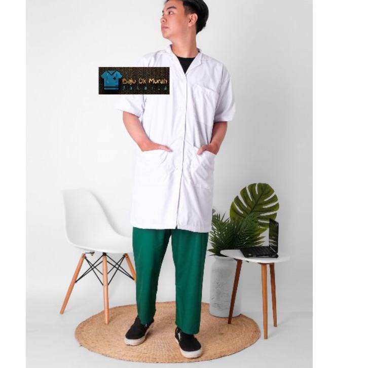 Baru - Jas Laboratorium / Jas Lab / Lab Coat /Jas Lab SMA /Jas Lab Kuliah ,.