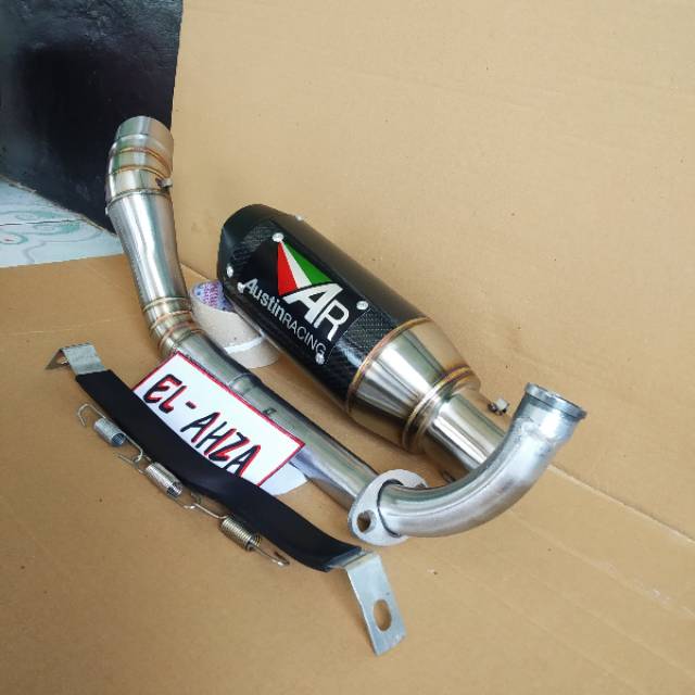 Knalpot austin racing nmax  mio beat fi vario 125 150 aerox 155 pcx adv 150 mio sporty kenalpot-1