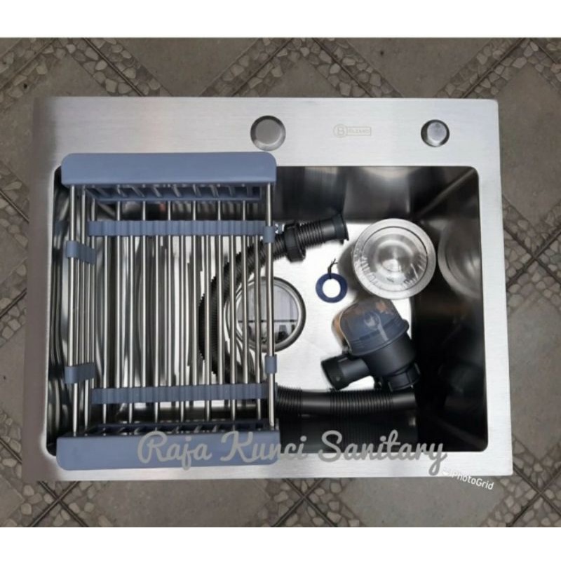 Kitchen Sink 5040 ONAN/BOLZANO /GOLDEN HAND/VALPRA /Paket Lengkap Kitchen Sink 5040 Stainless 304
