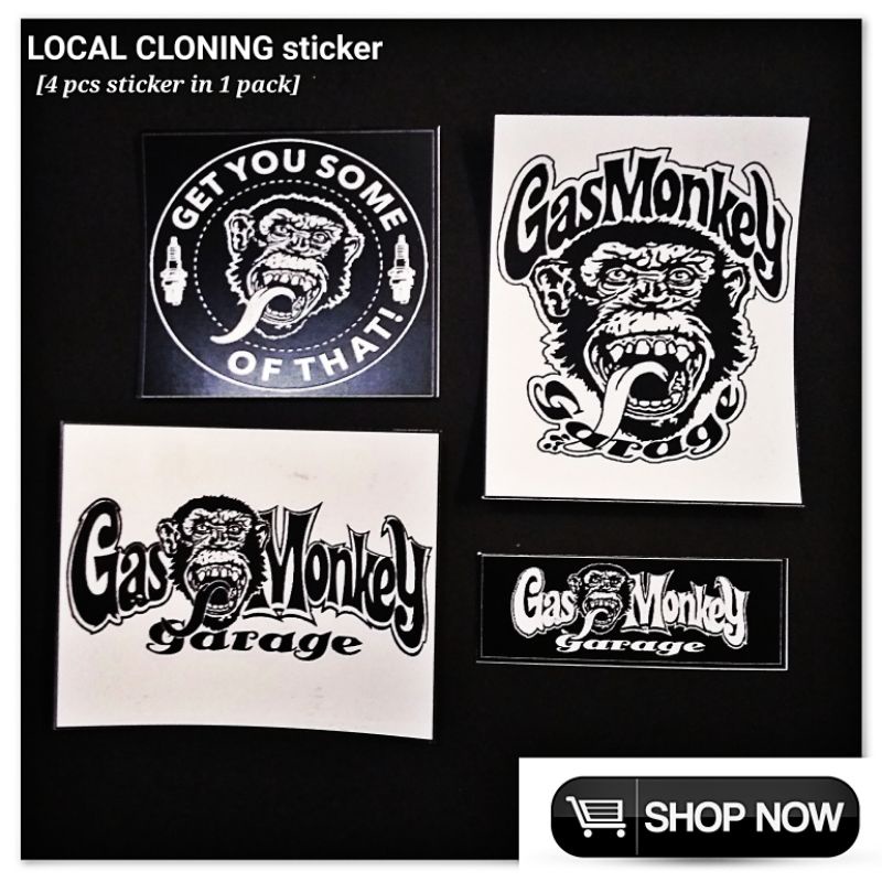 

stiker distro/stiker pack gas monkely garage