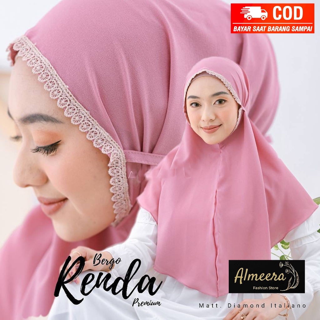 Jilbab Instan Bergo Aina Al Azhar Diamond Bergo Instan - Kerudung Wanita /- Kerudung Bergo /-kerudun