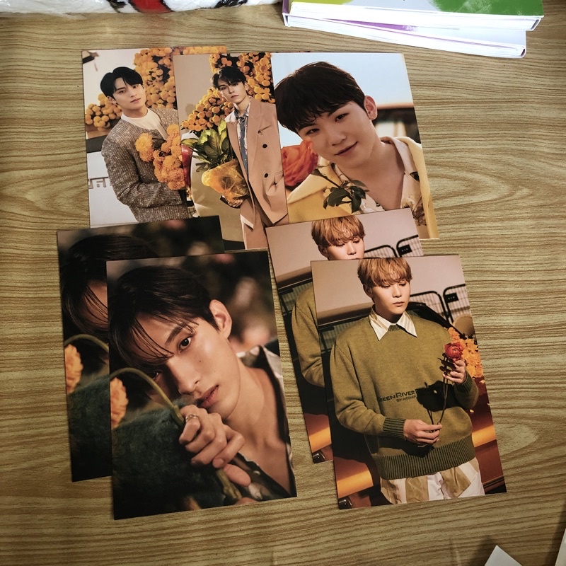 READY STOCK ALBUM YOUR CHOICE ONE SIDE POSTCARD PHOTOCARD MINGYU WOOZI VERNON DK SEUNGKWAN SIDE