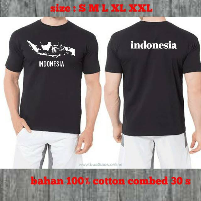 kaos peta indonesia