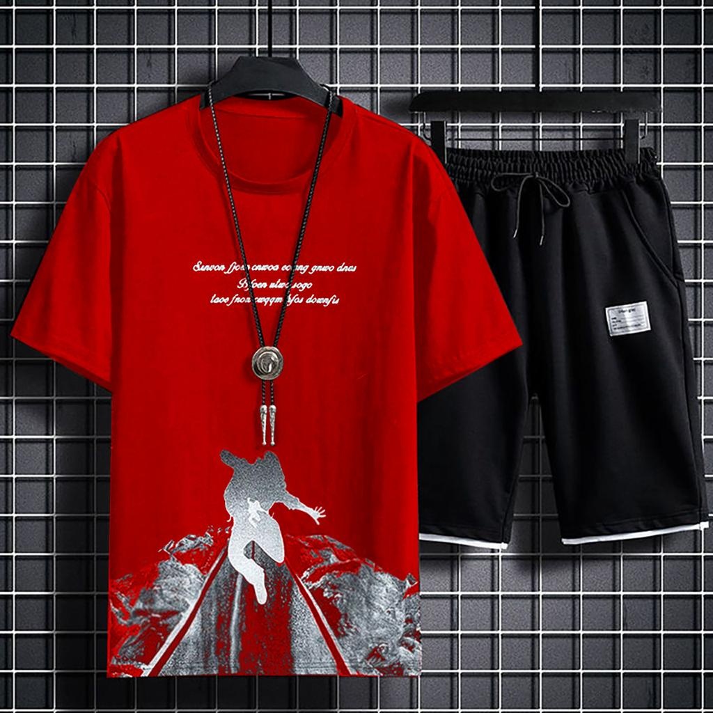 COD/ARPIOSSHOP - STELAN BONGE - SETELAN PRIA SATU SET ( KAOS + CELPEN )