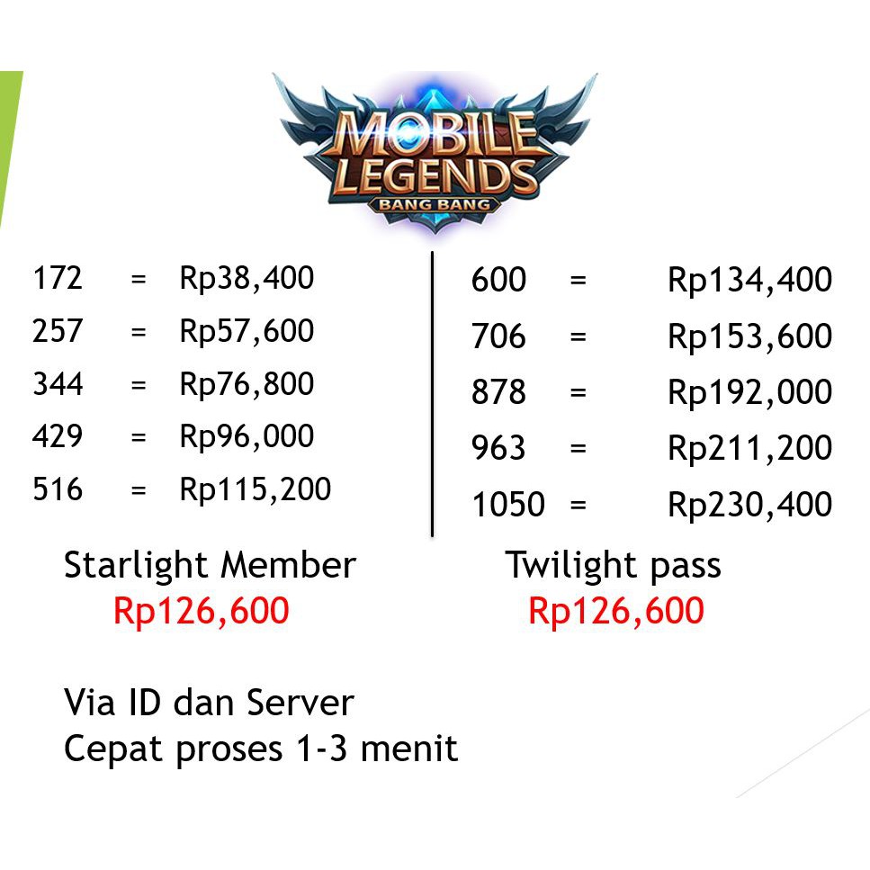 MOBILE LEGEND DIAMONDS ... DM ML MURAH.. TOP UP DIAMON ML ...