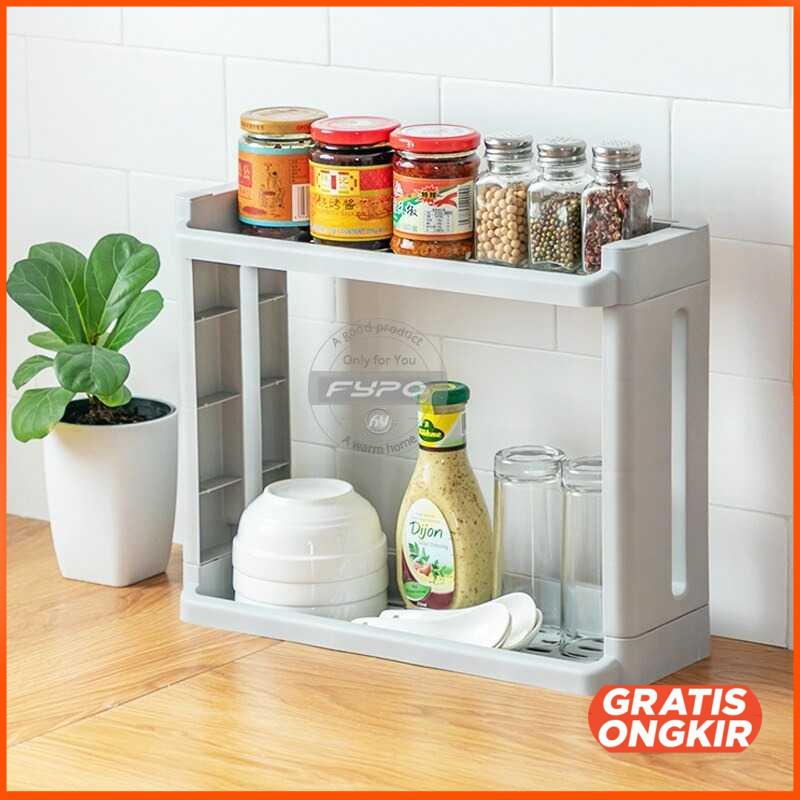 Rak Penyimpanan Organizer Dapur Storage Rack Tray 30-00843 3 layer