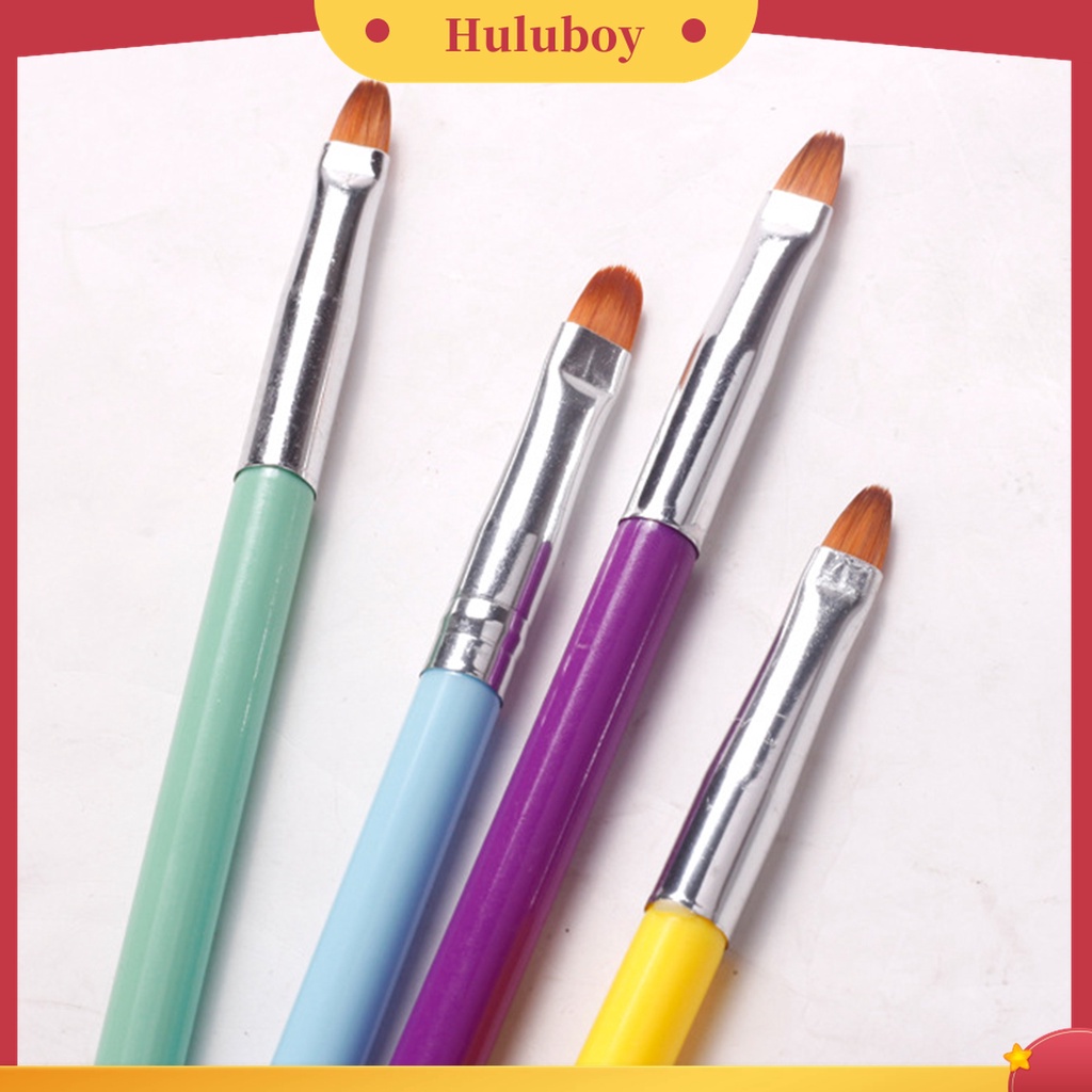 Huluboy Huluboy♡ Pena Pencampur Pigmen Kutek Gel UV Akrilik Kepala Ganda Ultra Tipis Untuk Manicure