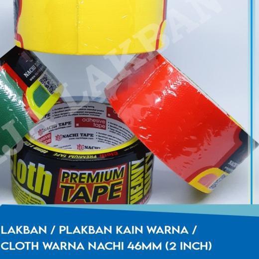 

✮ Lakban / Plakban Kain Warna / Cloth Warna Nachi 46mm (2 inch) - Biru ☃