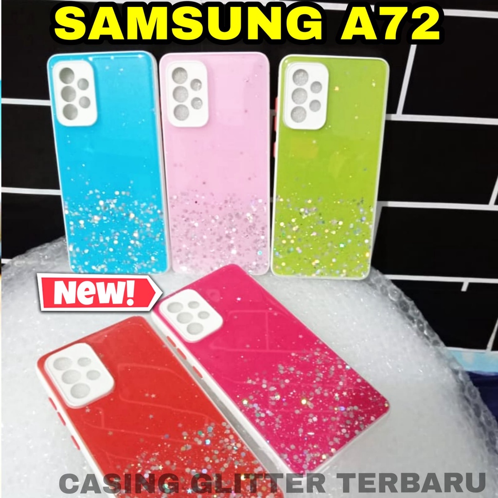 CASE SAMSUNG A72 GLITTER MEWAH ORIGINAL CASING TERBARU